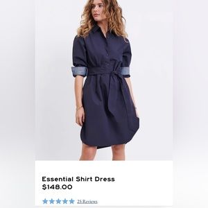 NWT - MERSEA Essential Shirt Dress Navy - Size L
